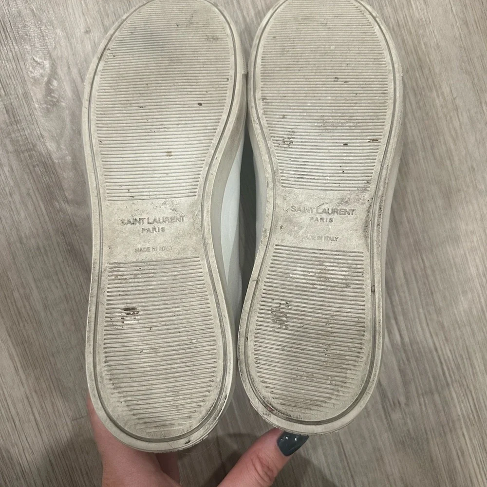 Saint Laurent white Andy sneakers - Picture 7 of 8